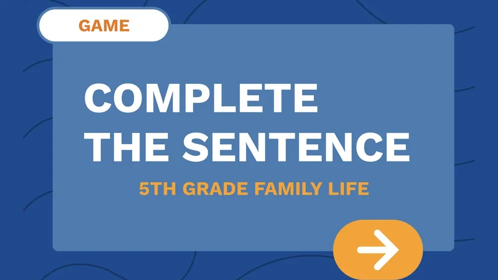 Cover image for Complete the sentence