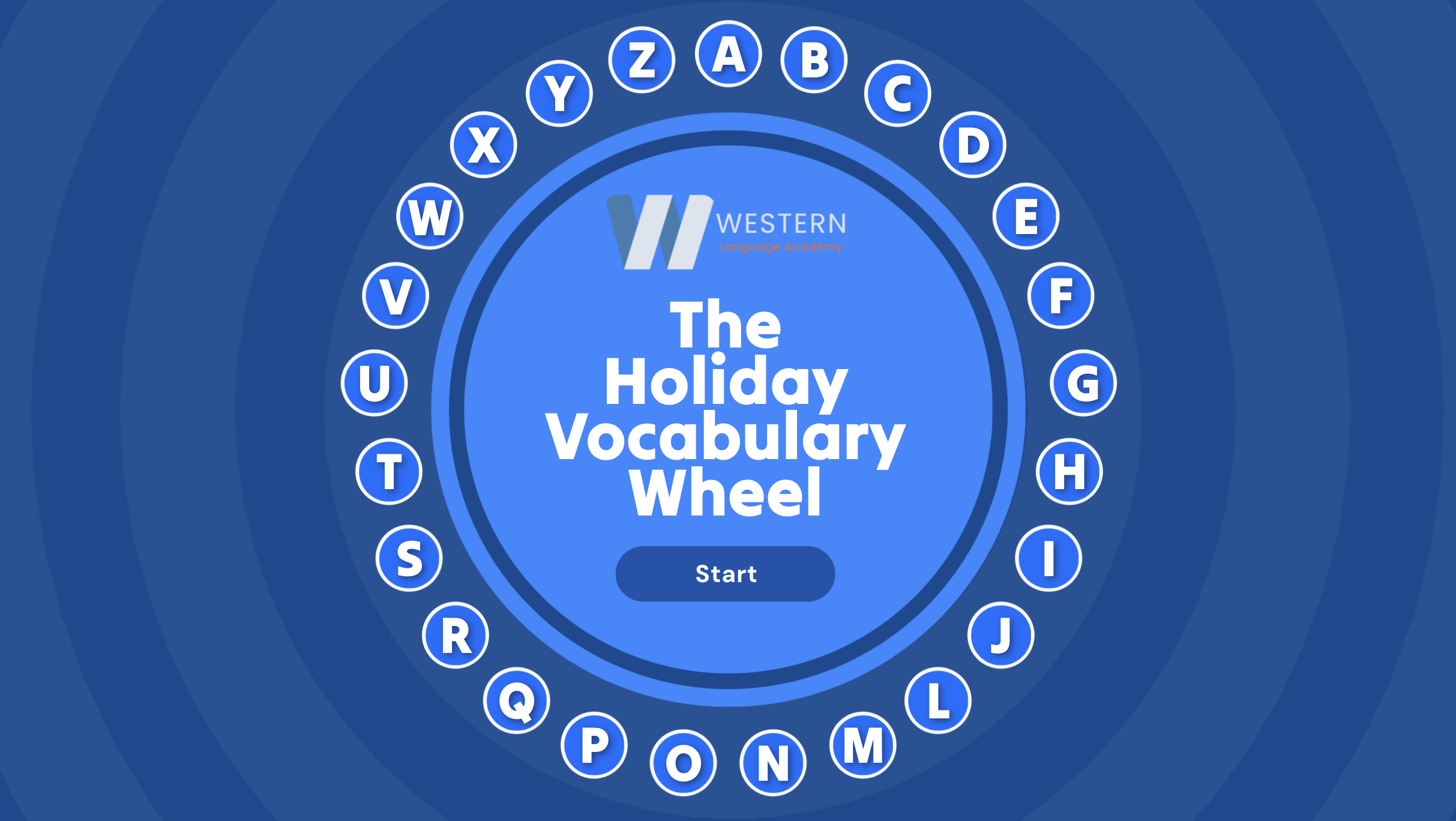 The Holiday Vocabulary Wheel