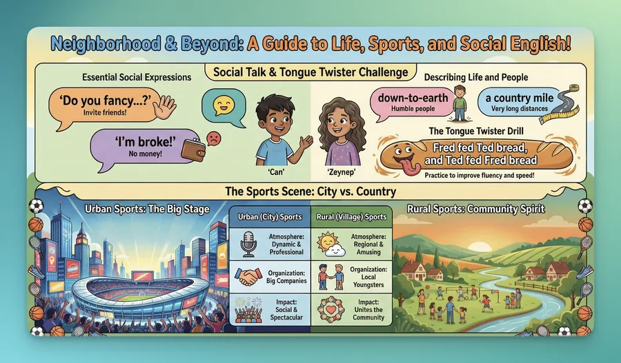 English Social and Sports Guide