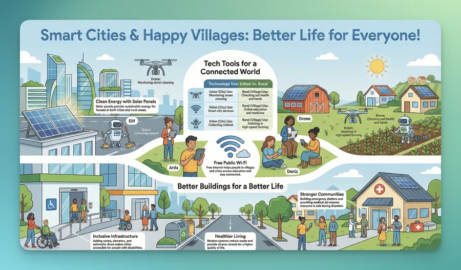 Smart Cities and Happy Villages