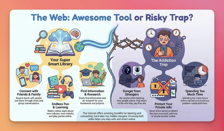 Web Benefits and Hidden Dangers