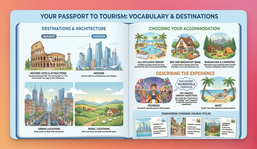 Tourism Vocabulary and Destinations Guide