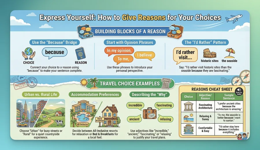 Giving Reasons for Your Choices