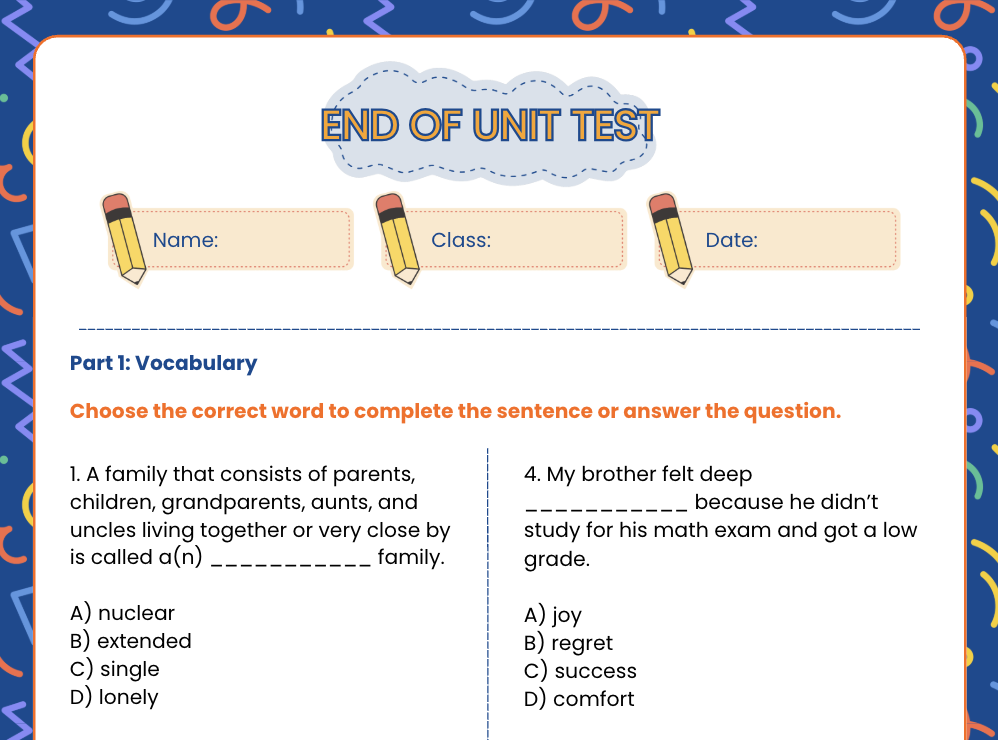 End of Unit Test