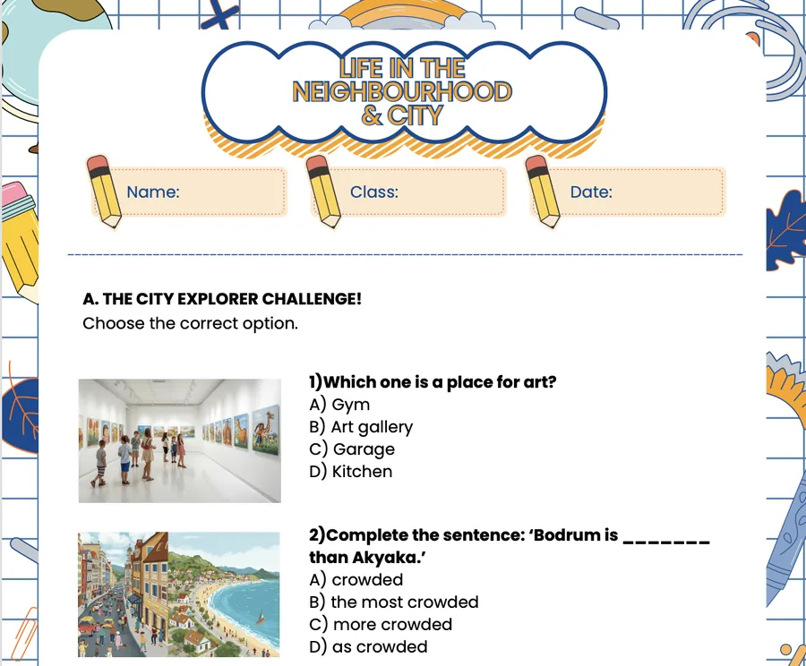 Page 5 of the Theme 5 worksheet
