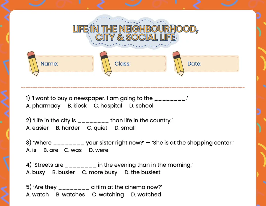 Page 5 of the Theme 5 worksheet