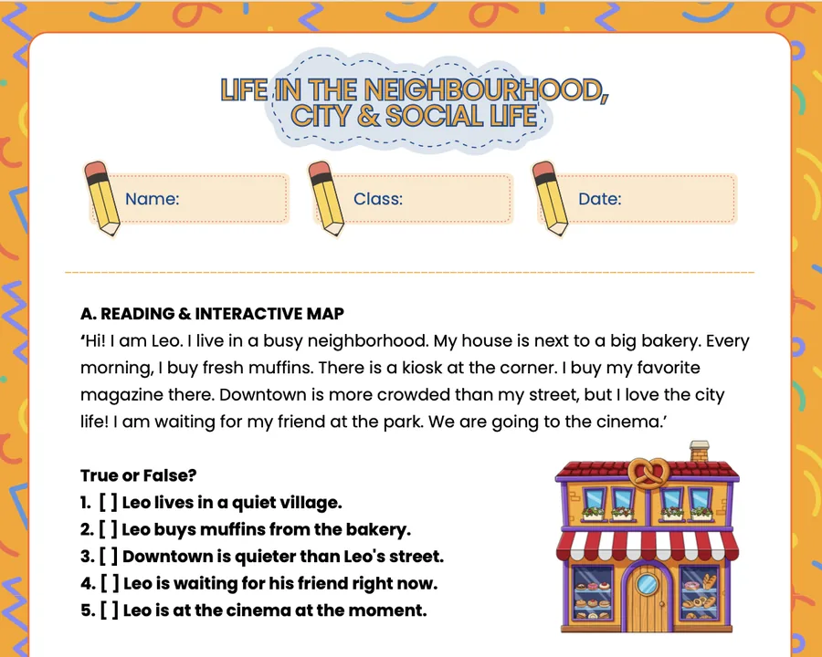 Page 6 of the Theme 5 worksheet