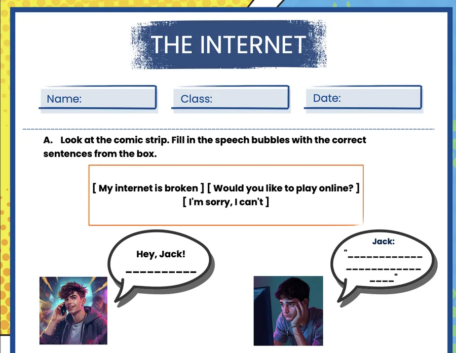 Page 7 of the Theme 5 worksheet