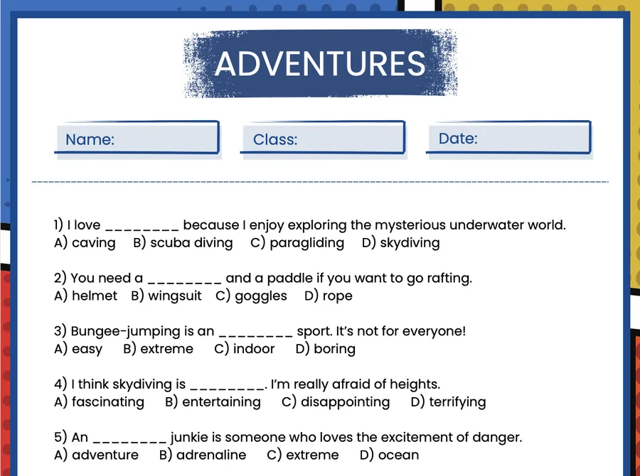 Page 3 of the Theme 6 worksheet