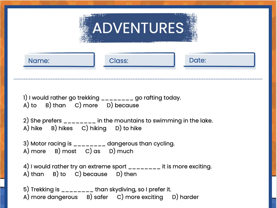 Page 4 of the Theme 6 worksheet