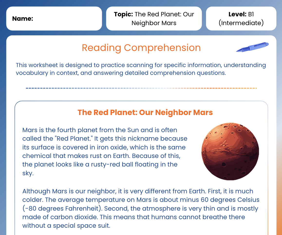 The Red Planet